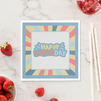 Guardanapo De Papel Carousel Circus Birthday Napkins