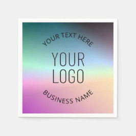 Guardanapo De Papel Carregar logotipo | Cores de gradiente de variação