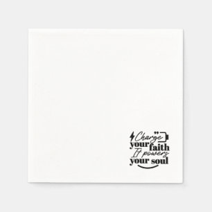 Guardanapo De Papel Carregue Sua Fé – Citação Cristã Inspiradora