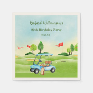 Guardanapo De Papel Carrinho de Golfe NAPKIN Cenário Personalizado Ani