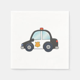 Guardanapo De Papel Carro de Polícia Personalizável