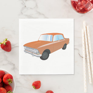 Guardanapo De Papel Carro De Tan Retro
