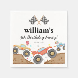 Guardanapo De Papel Carro-Raça-Carro-Boca-Carro-Monstro Bonito Anivers