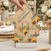 Carro Retro Vintage Dois Rápidos Aniversário