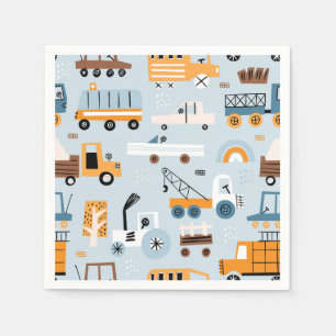Guardanapo De Papel Carros de brinquedo desenhados à mão