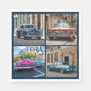 Guardanapo De Papel Carros Havana CUBA