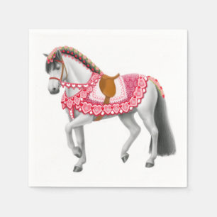 Guardanapo De Papel Carrossel Carousel Horse Napkins