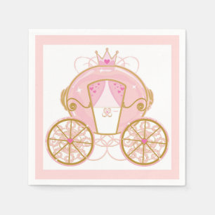 Guardanapo De Papel Carruagem da Princesa Real Festa de Aniversário Ro