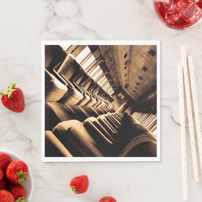 Guardanapo De Papel Carruagem do comboio Sepia (Insitu)