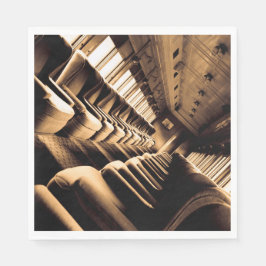 Guardanapo De Papel Carruagem do comboio Sepia