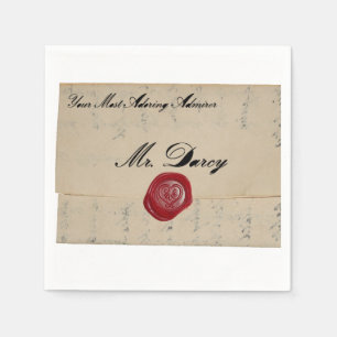 Guardanapo De Papel Carta de amor do Sr. Darcy Regência