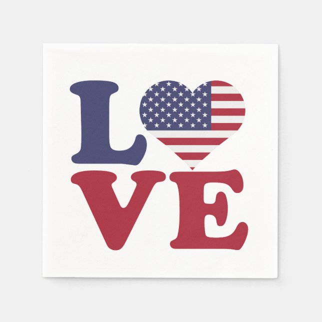 Guardanapo De Papel Cartão de Posto de Sinalizador Americano (Frente)