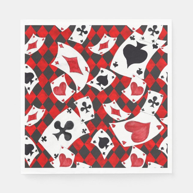 Guardanapo De Papel Cartas de Baralho (Frente)