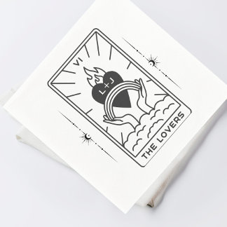 Guardanapo De Papel Cartas de Tarot | Chá de Noiva | Casamento | Tarot