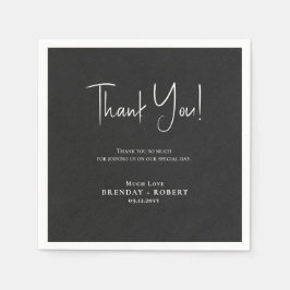Guardanapo De Papel Cartões de agradecimentos de Boas-vindas Simples d
