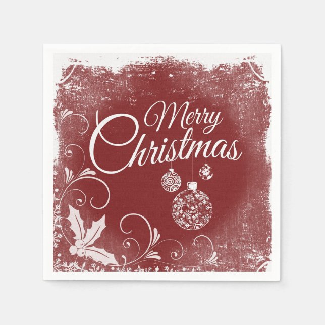 Guardanapo De Papel Cartões de natal (Frente)