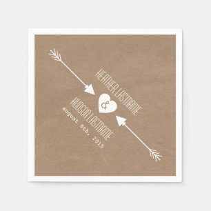 Guardanapo De Papel Cartolina Setas Inspiradas Casando Napkins