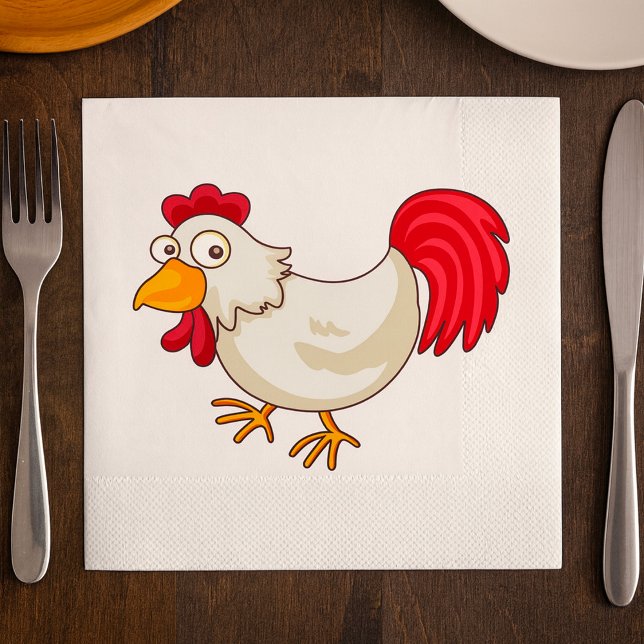 Guardanapo De Papel Cartoon Chicken Paper Napkins (Criador carregado)