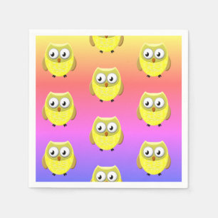 Guardanapo De Papel Cartoon de Bebê-Coruja Napkins