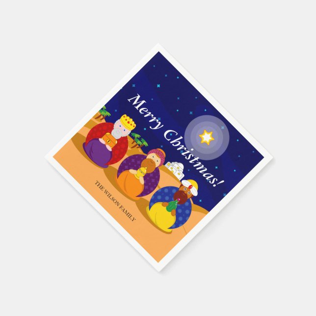 Guardanapo De Papel Cartoon de "Os Três Reis" / "Três Sábios", (Canto)