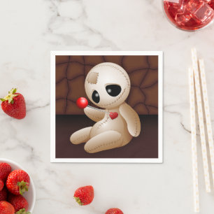 Guardanapo De Papel Cartoon Doll Voodoo Apaixonado