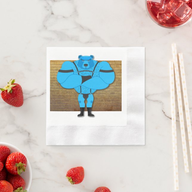 Guardanapo De Papel Cartoon gay do urso SlipperyJoe (Insitu)