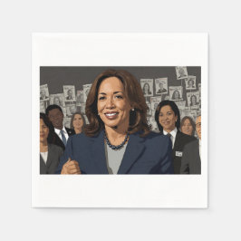 Guardanapo De Papel Cartoon Kamala Harris