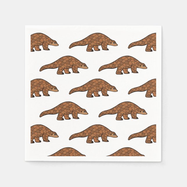 Guardanapo De Papel Cartoon Pangolin (Frente)