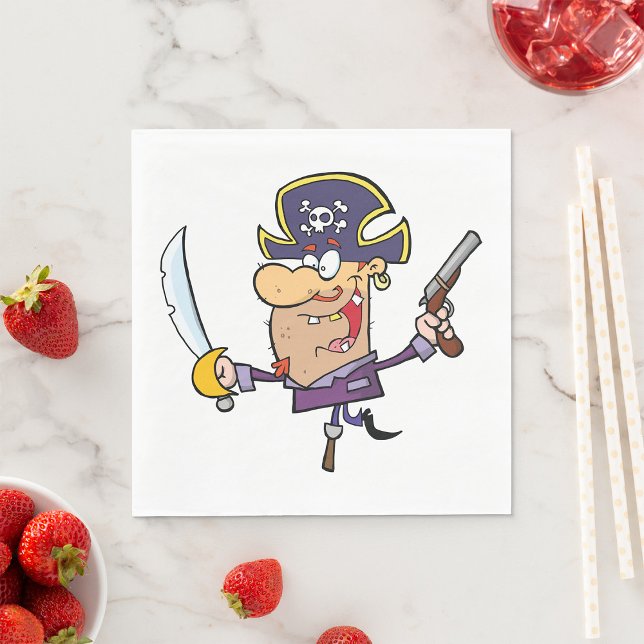 Guardanapo De Papel Cartoon Pirate (Criador carregado)