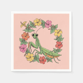 Guardanapo De Papel Cartoon Style Mantis With Mirabilis