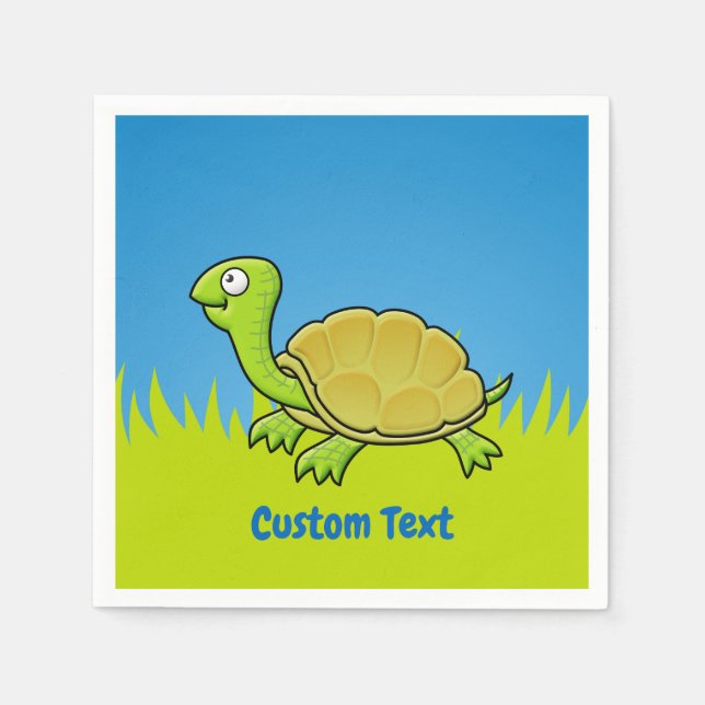 Guardanapo De Papel Cartoon Turtle Napkins (Frente)