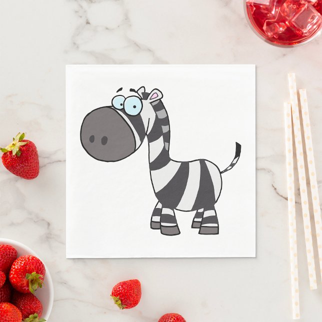 Guardanapo De Papel Cartoon Zebra (Criador carregado)