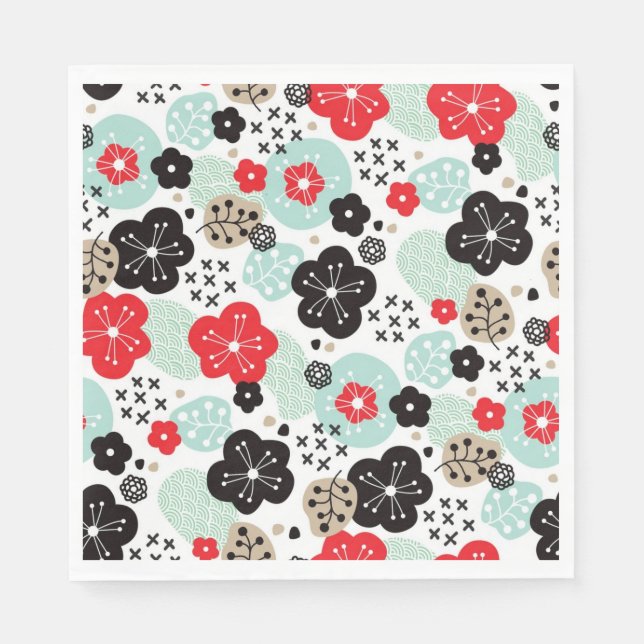 Guardanapo De Papel Cas iPhone de design de padrões Japonês Bonito (Frente)