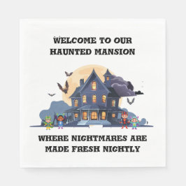 Guardanapo De Papel Casa Assombrada À Meia-Noite