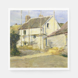 Guardanapo De Papel Casa com Folha (Vintage Building Work)