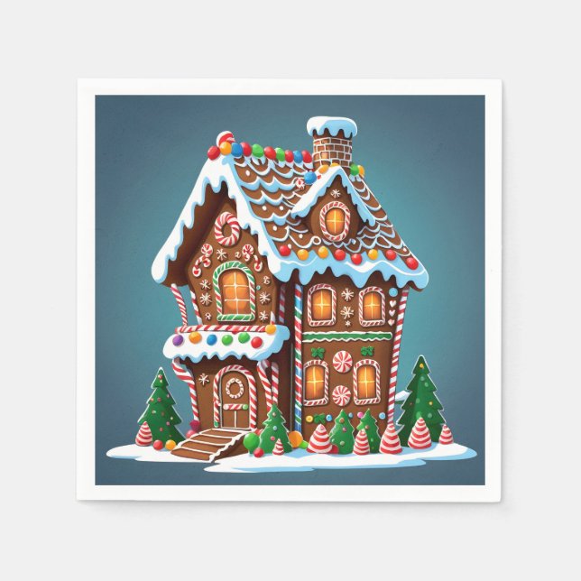 Guardanapo De Papel Casa de Gingerpão (Frente)