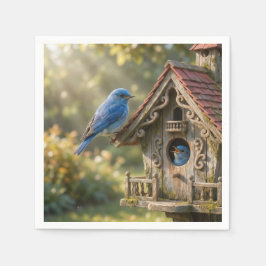 Guardanapo De Papel Casa de pássaros vitoriana com azulejos
