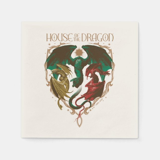 Guardanapo De Papel Casa do Dragão | Blindagem do dragão (Frente)