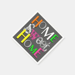 Guardanapo De Papel Casa doce Home colorida na moda moderna