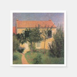 Guardanapo De Papel Casa Nacional Italiana com Telhado Vermelho