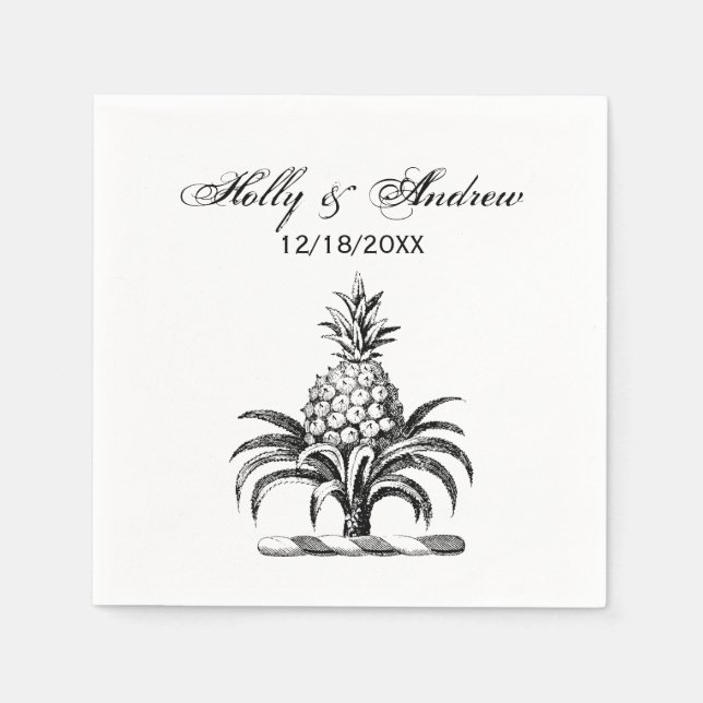 Guardanapo De Papel Casaco de Ananás Herádico de Pré-Papoeira (Frente)