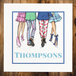 Guardanapo De Papel Casais de moda de coquetel Lagosta Nome pré-pago