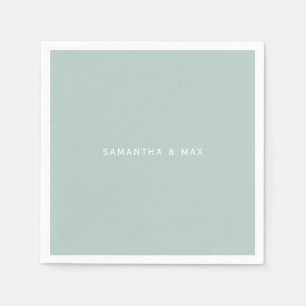 Guardanapo De Papel Casal de Seafoam Simples Nomes de Cocktail Moderno