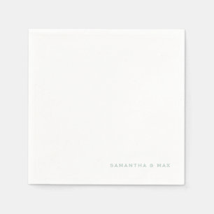 Guardanapo De Papel Casal de Sêafume Branco Simples Cocktail