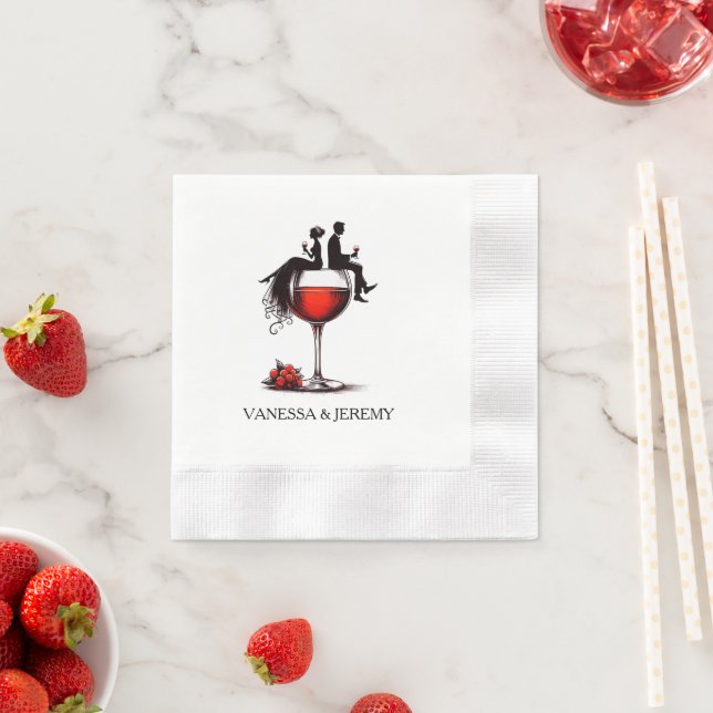 Guardanapo De Papel Casal de vinho tinto (Insitu)