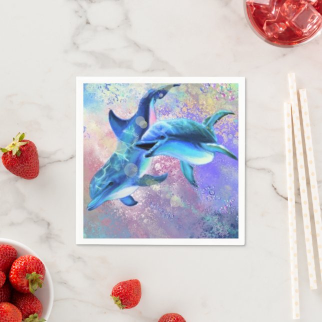 Guardanapo De Papel Casal Dolphin Napkins (Insitu)