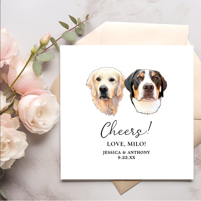 Guardanapo De Papel Casal Pet-Hand Desenhando Animações Personalizadas (Criador carregado)