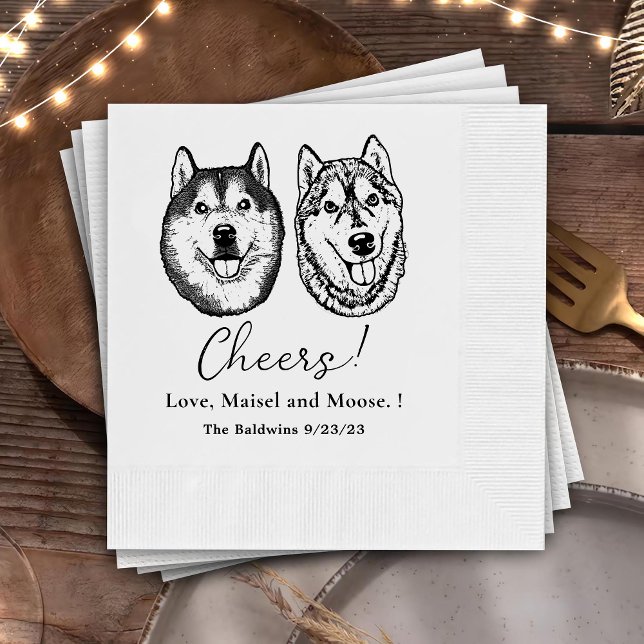 Guardanapo De Papel Casal Pet-Hand Desenhando Animações Personalizadas (Criador carregado)