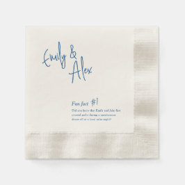 Guardanapo De Papel Casal Roteiro Fatos Divertidos Casamento Napkins