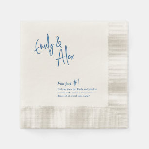 Guardanapo De Papel Casal Roteiro Fatos Divertidos Casamento Napkins